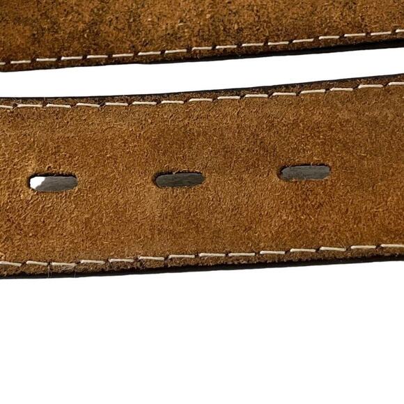 3D DDD 3-D Mens Tooled 1/2" Genuine Leather Floral Western Rustic Brown sz 48 - Picture 13 of 16